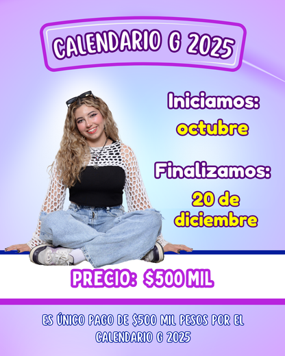 Calendario G 2025